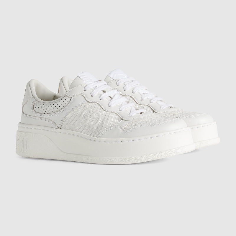 Women’s GG embossed sneaker - Image 1